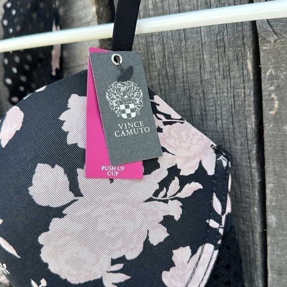 Vince Camuto Push Up Cup Floral Bra 36C NWT - Picture 2 of 9